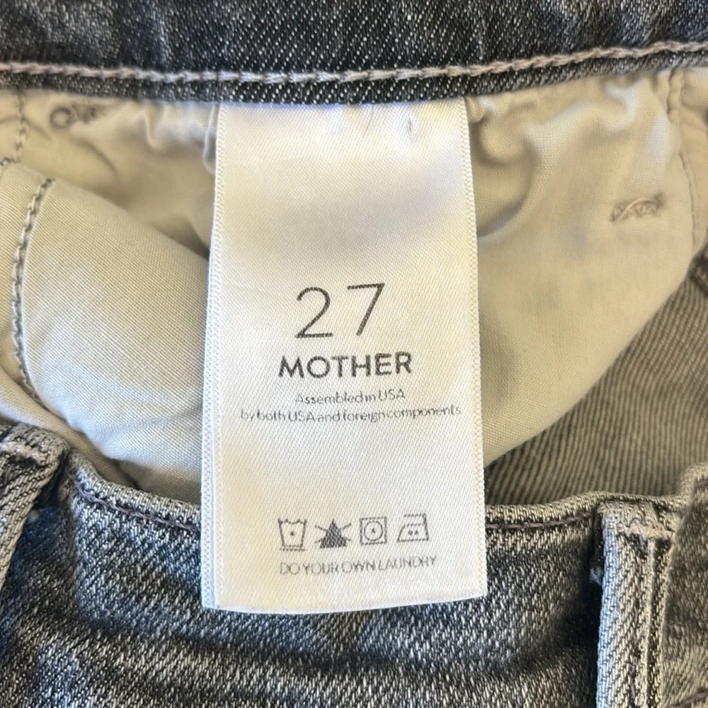 Women's Mother The Hustler Crop Step Chew in Scene of the Crime(Grey) Wash, Size - Picture 5 of 8